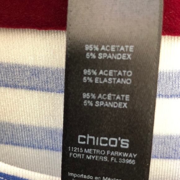 Chico’s Striped Top 😃 - Picture 3 of 4